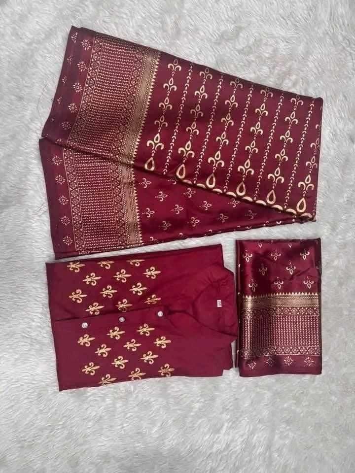 জাপানি সিল্ক শাড়ি নরম ও আরামদায়ক স্কিন প্রিন্টের নিখুঁত কাজ